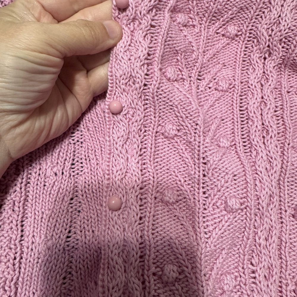 NWT Sézane Beryl cardigan in pastel pink - Picture 8 of 9